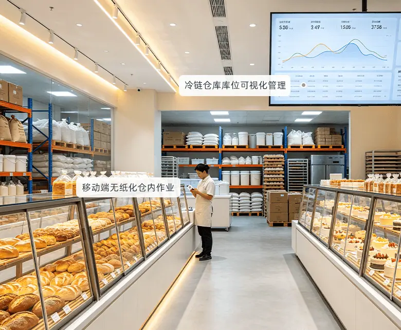 烘焙面包会员营销经营场景示意图：展示精准分群与全营销工具联动